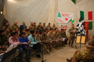 Herat - Coro durante Messa di Natale