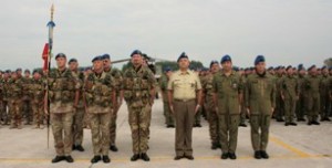 La cerimonia di saluto del 5° Rigel prima della partenza per l'Afghanistan