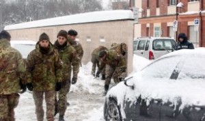 Emergenza maltempo: aumenta il numero dei militari impegnati