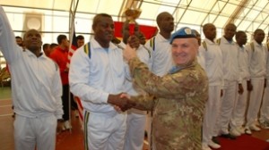 Presso la base di Naqoura il generale Lamanna premia la squadra del Ghana prima classificata