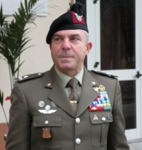 Il generale Luigi Chiapperini  comandante della Brigata Garibaldi