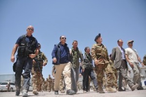 Il presidente Schifani presso la Forward Operative Base