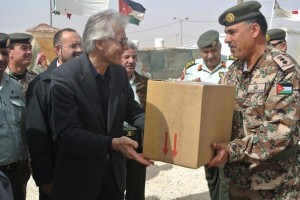 Giordania visita dell'ambasciatore al campo di Zaatari