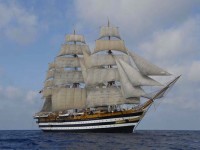 La nave scuola Amerigo Vespucci alla Mediterranean Tall Ship Regatta 2013