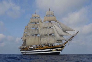  la nave scuola della Marina Militare "Amerigo Vespucci"