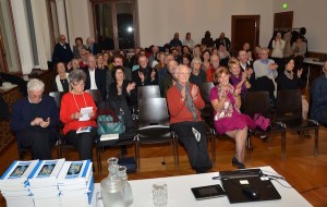 La sala del Municipio di Zurigo durante la conferenza di Tindaro Gatani