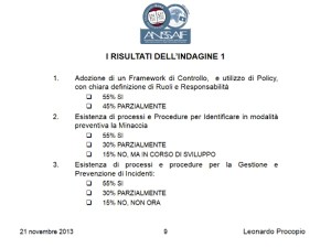 pubblicata indagine anssaif