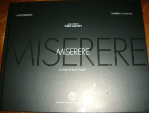 La copertina del volume Miserere