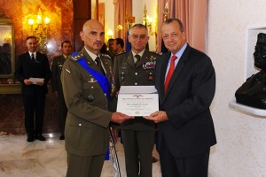 da sin. il generale Portolano, il generale Graziano e il generale Allen