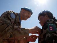 UNIFIL Force Commander awards UN medals to Nepalese peacekeepers and visits MTF