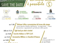 Quadrangolare di calcio per lo sport etico: in campo Esercito, Guardia di Finanza, Aeronautica e TOP CUP