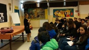 Palermo - Un momento della conferenza presso l'Istituto Comprensivo Statale Scinà-Costa