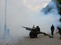 Una salva di batteria dal Gianicolo a Roma per commemorare il centenario della Grande Guerra