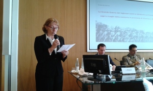Il saluto dell'Ambasciatrice slovacca Mária Krasnohorská al convegno storico “La Legione ceco-slovacca in Italia e la Grande Guerra”