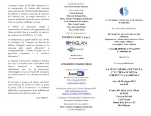 PROGRAMMA CONVEGNO 30 GIUGNO 2015