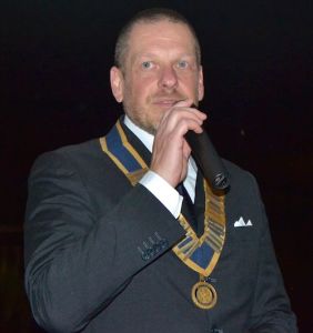 Il presidente Bani durante il suo discorso di insediamento