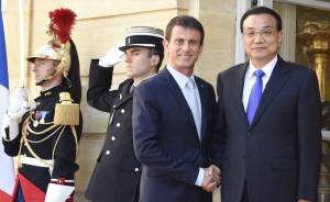 Manuel Valls e Li Keqiang