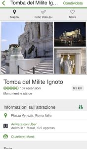 Alla Tomba del Milite Ignoto il Certificato di Eccellenza di TripAdvisor