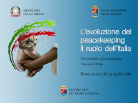 L’evoluzione del peacekeeping. Il ruolo dell’Italia: workshop al CASD a Roma