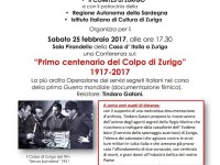 A Zurigo la conferenza di Gatani sull’operazione dei servizi segreti italiani nella I Guerra Mondiale