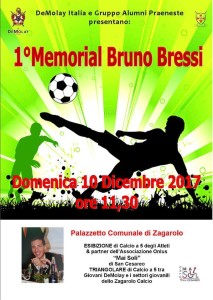 A Zagarolo (Roma) il 1° Memorial Bruno Bressi